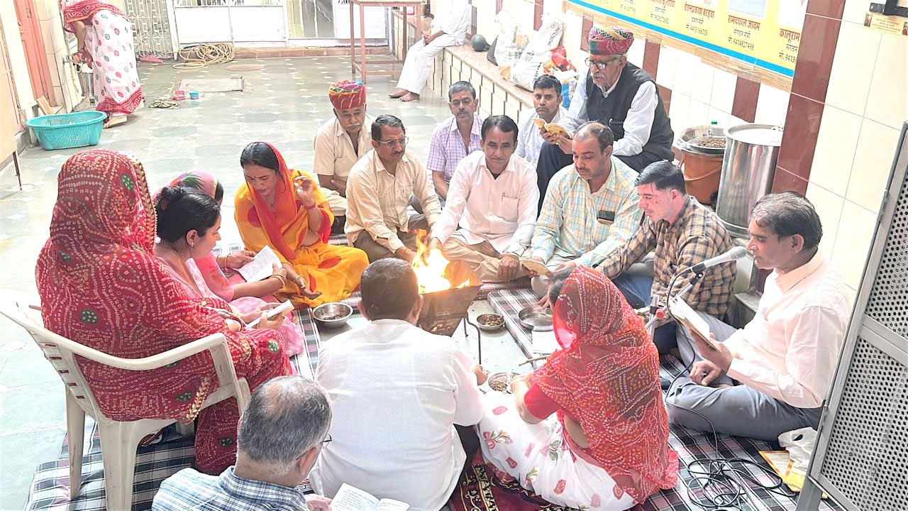 Marudhar Ka Tehlka | श्री विश्वकर्मा मंदिर में मंगल कामनार्थ हुआ हवन, मासिक...